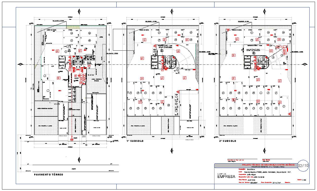Desenho Técnico Bombeiro